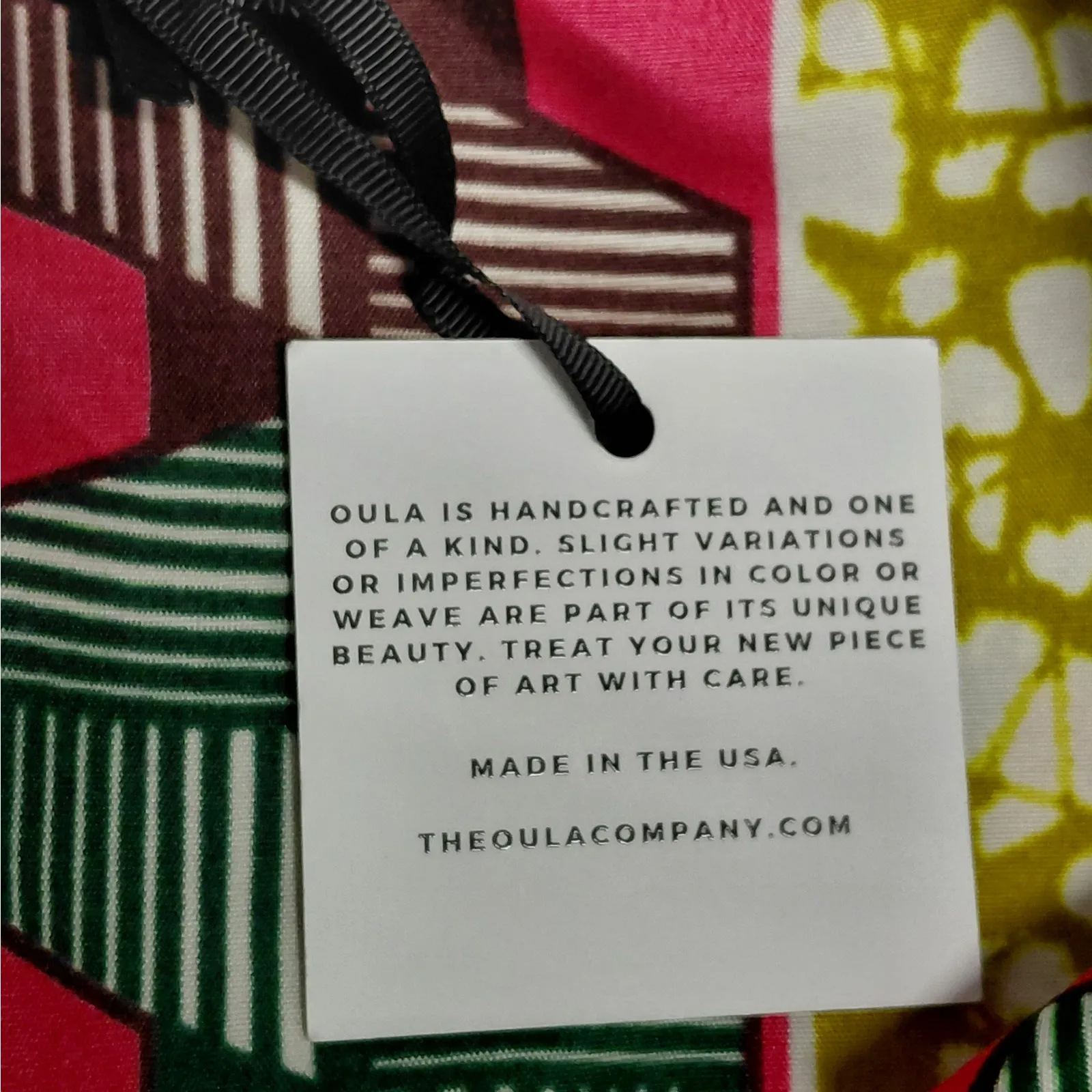 The Oula Company Womens Shirt Dress Small Ankara African Print Bold Artsy Flare Yellow - Image 9