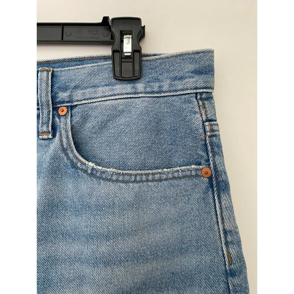 Madewell Rigid Denim Relaxed Mini Skirt Northdale Light Wash 29 EUC Blue Jean - Image 8
