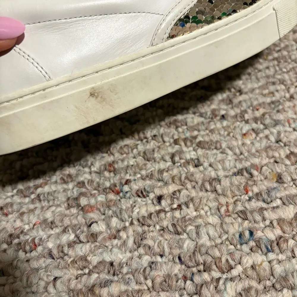 Tory Burch Carter Slip On Flip Sequins Gold Sneaker- Size 9 - Image 7