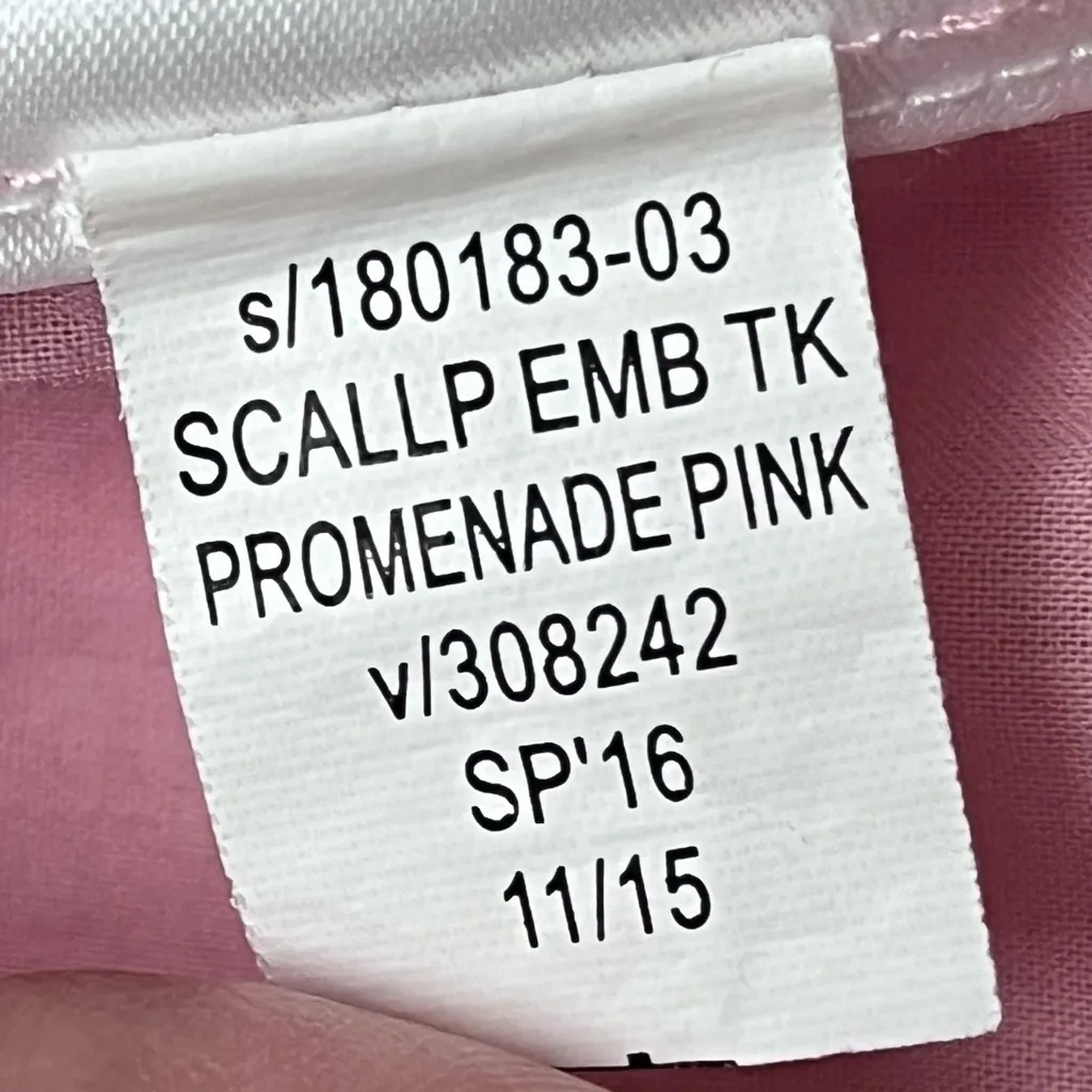 GAP Pink Embroidered Eyelet Tank Top Women’s M Sheer Cotton Blouse Y2K Preppy - Image 8