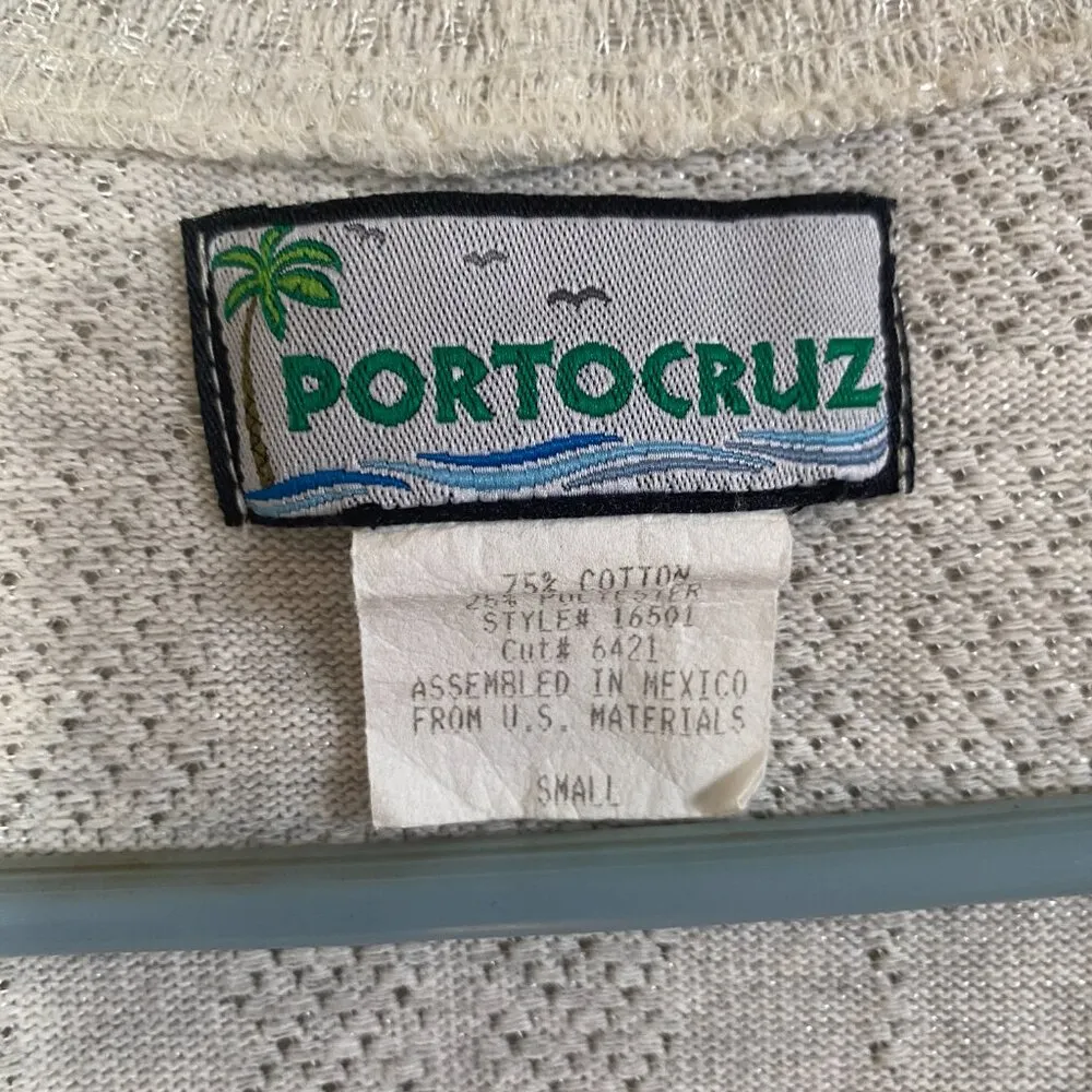 Portocruz women's size small light gray sleeveless hooded swimsuit cover sweater - Image 9