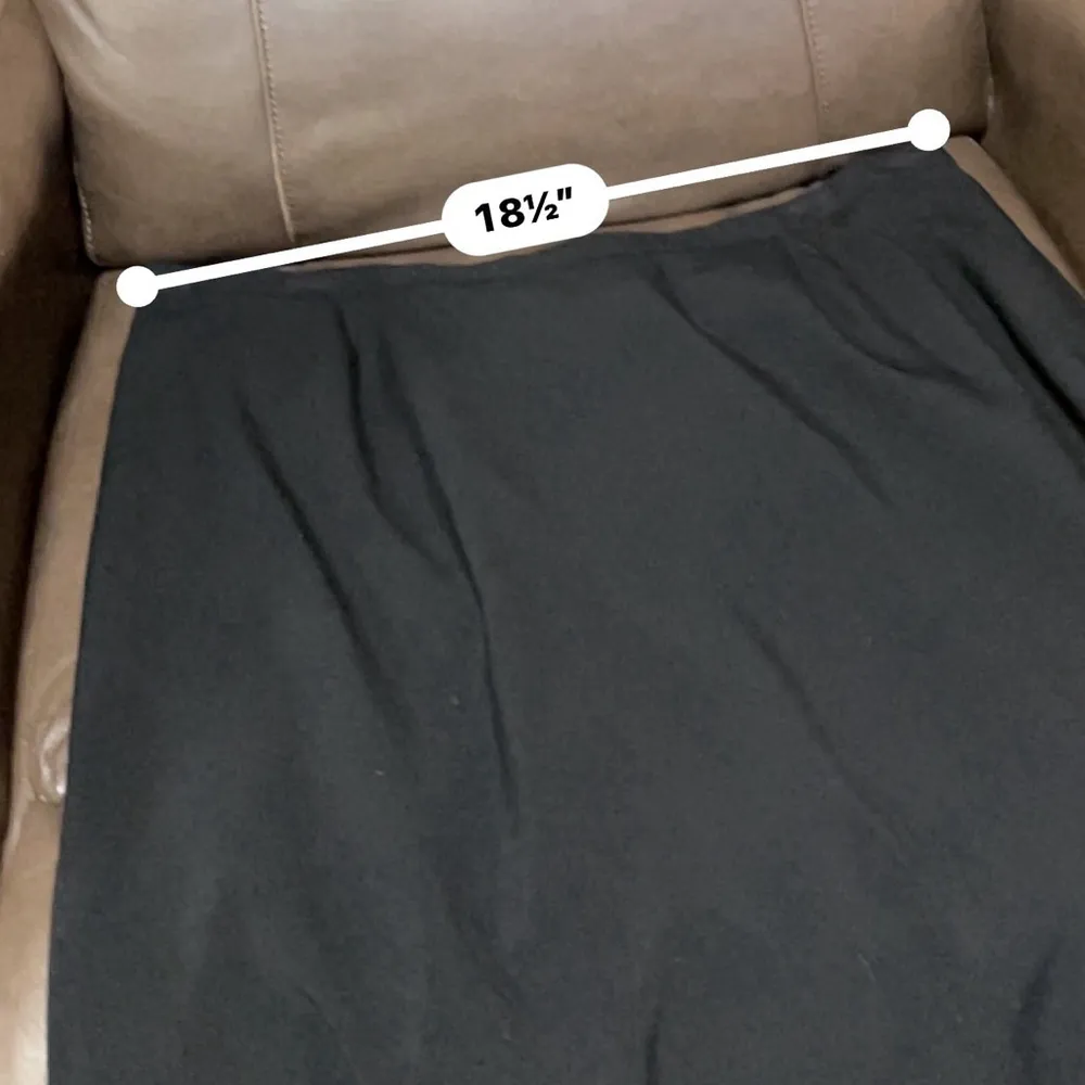Women's Investments II Black Pencil Skirt Size 20W Size M - Image 7