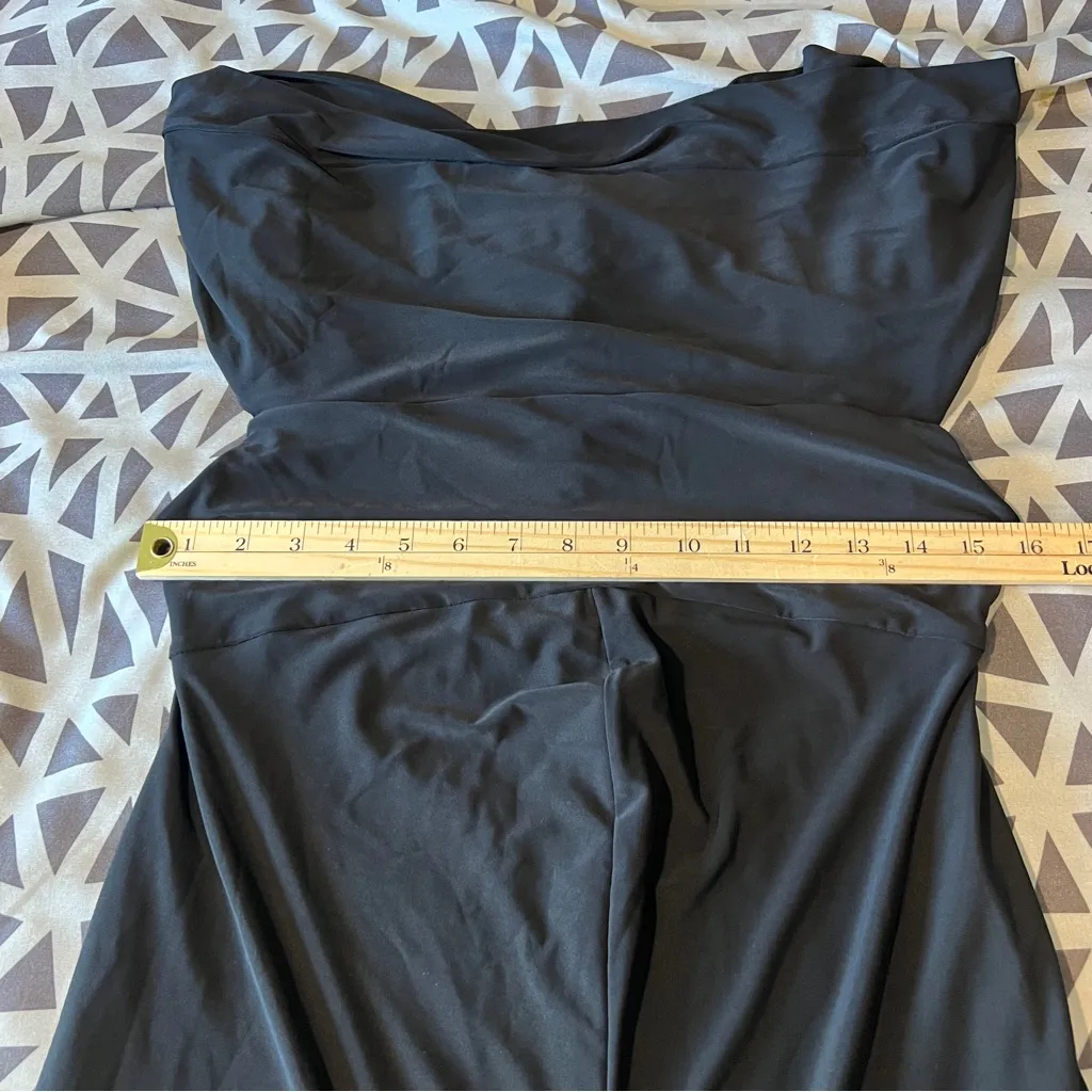 CLUB L LONDON Off The Shoulder Black Maternity Bardot Fitted Jumpsuit‎ Size undefined - Image 10