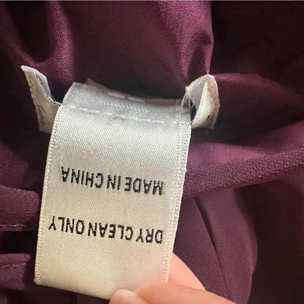 Bill Levkoff 1161 Bridesmaid Gown Dress Formal Open Back Halter Women’s 8 Purple - Image 9