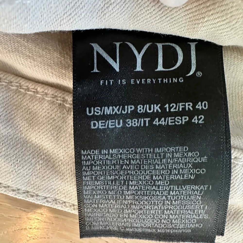 Curve 360 by NYDJ Slim Straight Ankle Jeans - Feather cream 8 short - Image 8