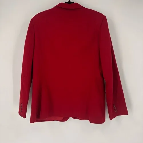 Vintage Pendleton Red Virgin Wool Double Breasted Blazer Skirt Set Size‎ XL - Image 16