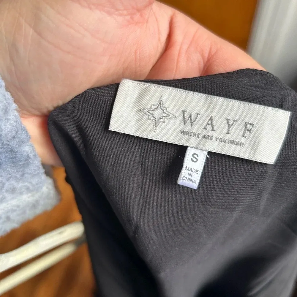 WAYF BLACK TIE FRONT BLOUSE - Image 5