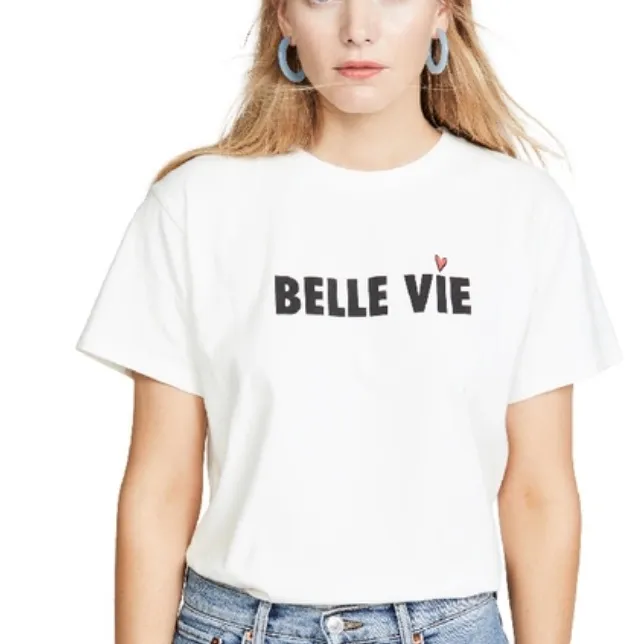 REBECCA MINKOFF Belle Vie Westin Tee t shirt In White large - Image 2