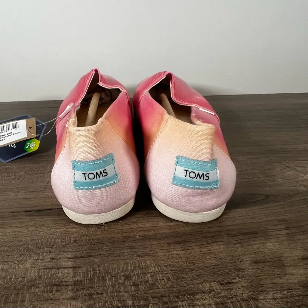 TOMS Alpargata Candy Pink Ombre Women's Shoe Size 7 #497A - Image 6