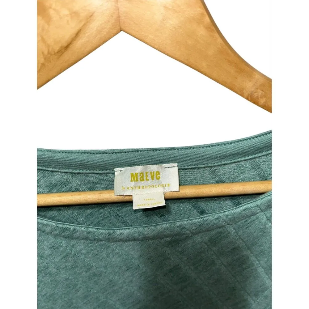 Anthropologie Maeve Women's Devine Tunic Top Long Sleeve Size XS Mint Green - Image 6