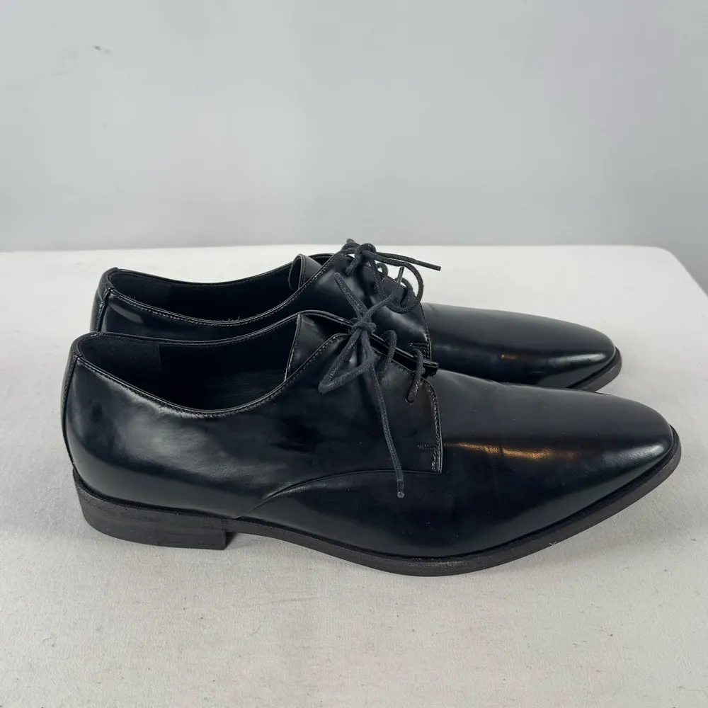 Burberry Uniform Patent Leather Derby Shoe in Black Size 7‎ or 37 with Box - Image 6