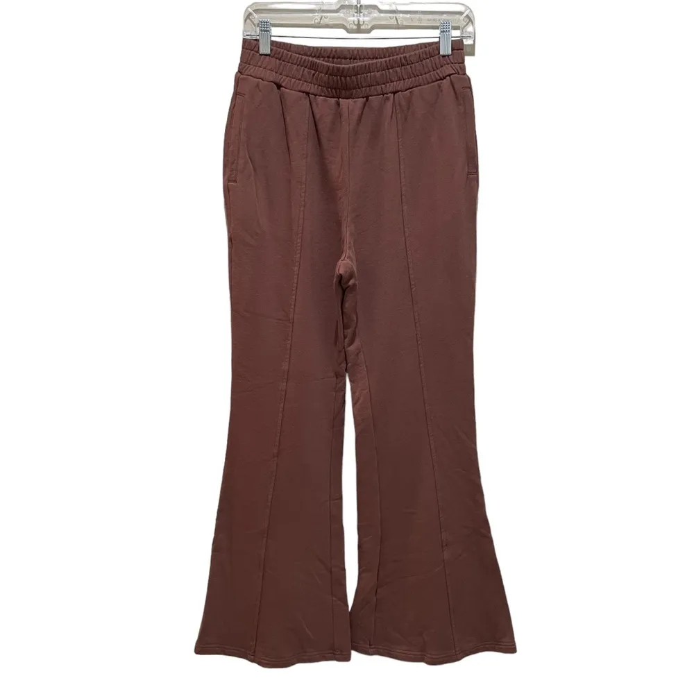 Abela Story + Co Balance Flare Sweatpants Mocha Brown Size Medium - Image 2