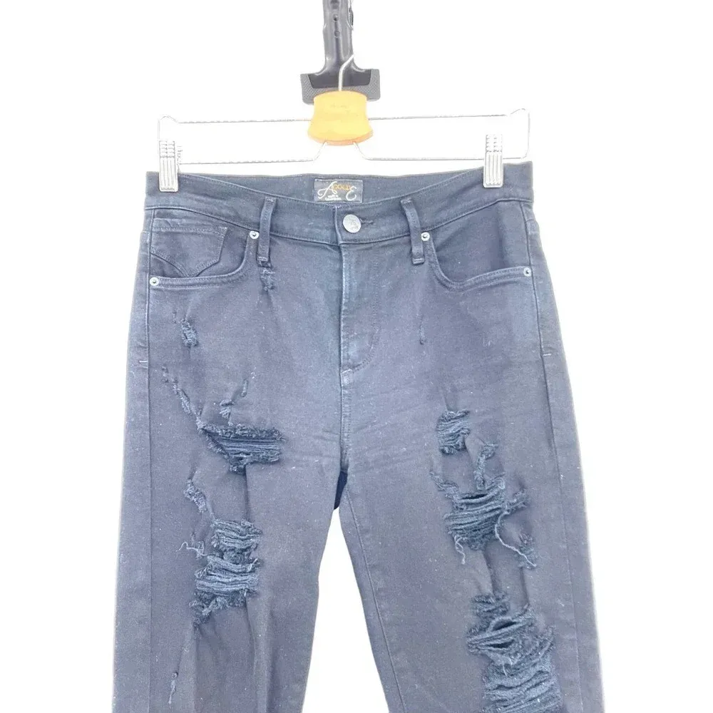 Agolde Sophie Skinny Jeans High Rise Distressed‎ Moonstruck Wash Black Size 28 - Image 5