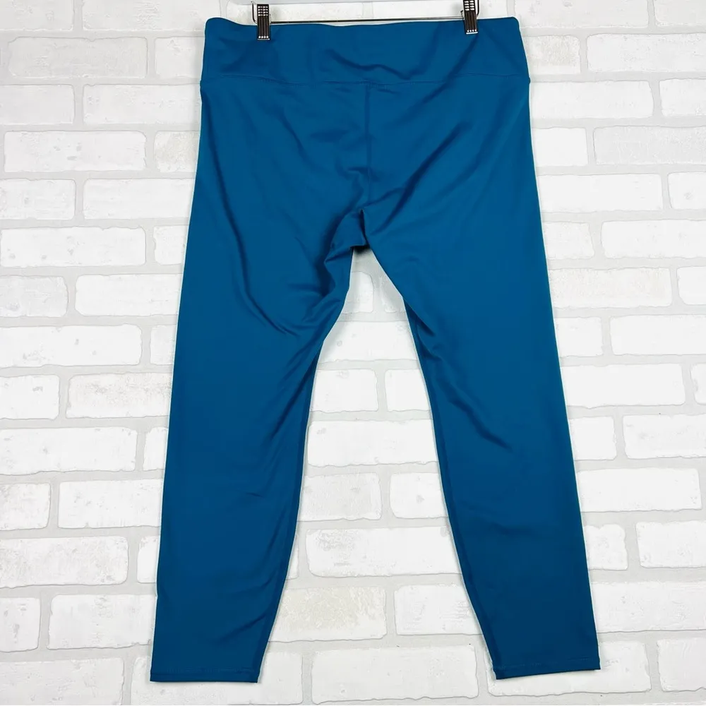 Vibrant Teal Size XXL Corsair Cropped Leggings Capris Teal with inside‎ pocket Blue - Image 8
