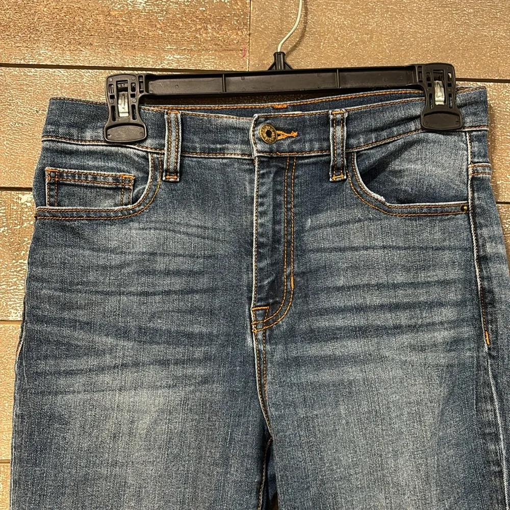 Sneak Peek high rise raw hem crop Jean size 7 Blue - Image 2