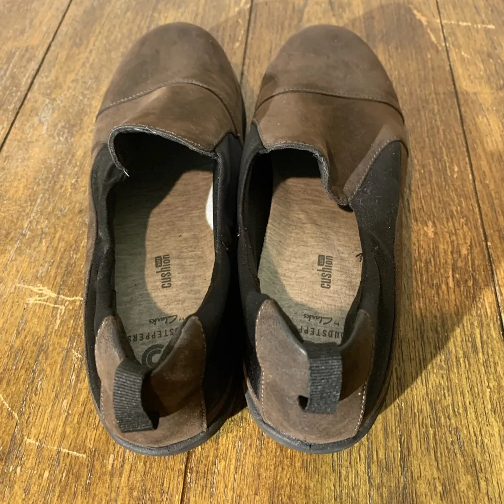 Cloud Steppers by Clarks Slip On Shoes Women Size 8.5 Brown - Image 5