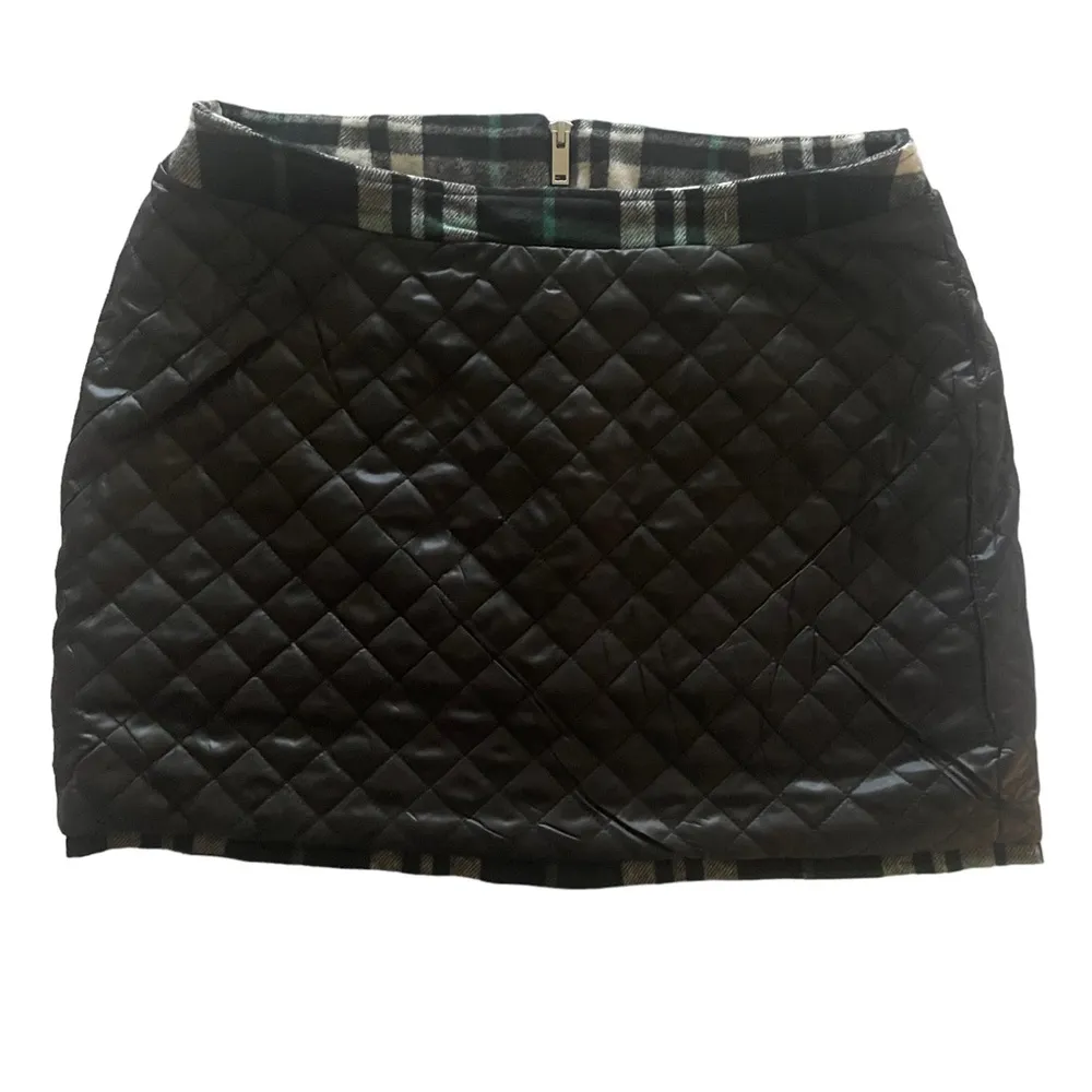 Lovers + Friends Good To Be Bad Mini Insulated Skirt in Plaid Large - Image 4