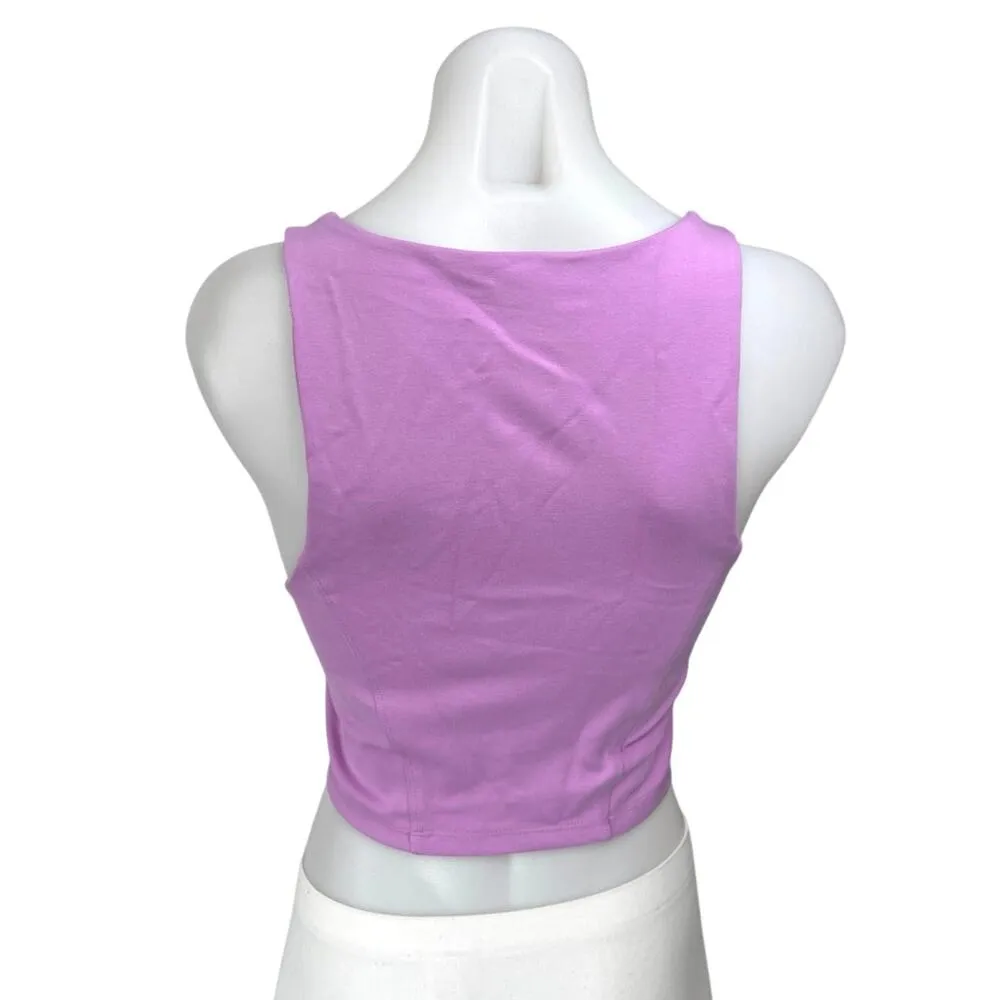 Aritzia Sunday Best Purple Sleeveless Corset Bustier Camisole Crop Tank Top Sz M - Image 2