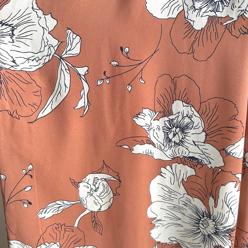 Sienna Sky Floral Cutout Wide Leg Jumpsuit, Peach/White, Summer/Spring, Small - Image 11