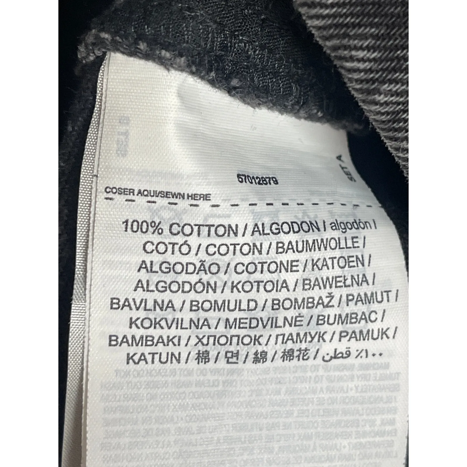 Mango MNG Women's Gray High Rise Pockets Mini Utility Denim Jeans A-Line Skirt M - Image 4