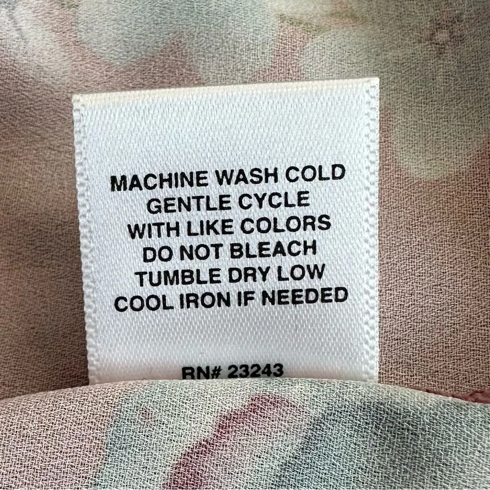 Sweet Pea by Stacy Frati Floral Cold Shoulder Top Pink Size XXL - Image 12