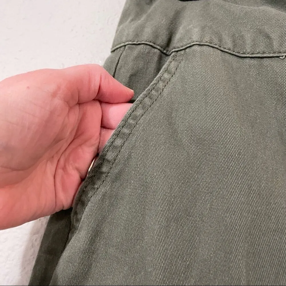 Wild Fable Army Green Cargo Jogger Pants Womens 8 Casual Zip Fly Gorpcore - Image 9
