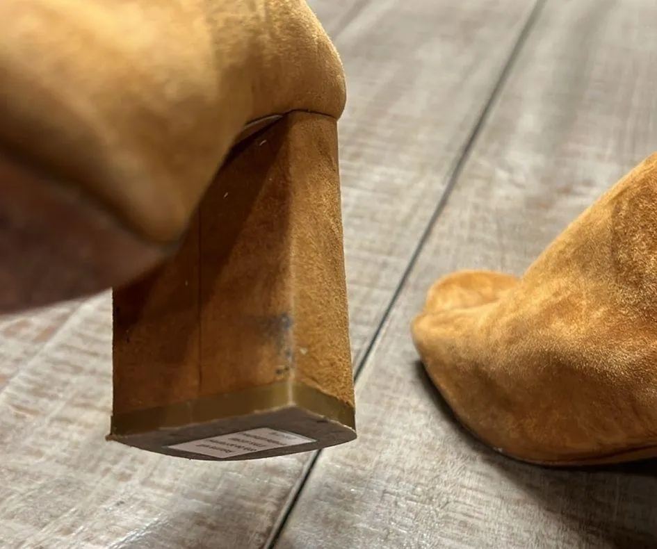 Givenchy Paris Suede Mule Sandals, Hazelnut Size 36 EUC - Image 9