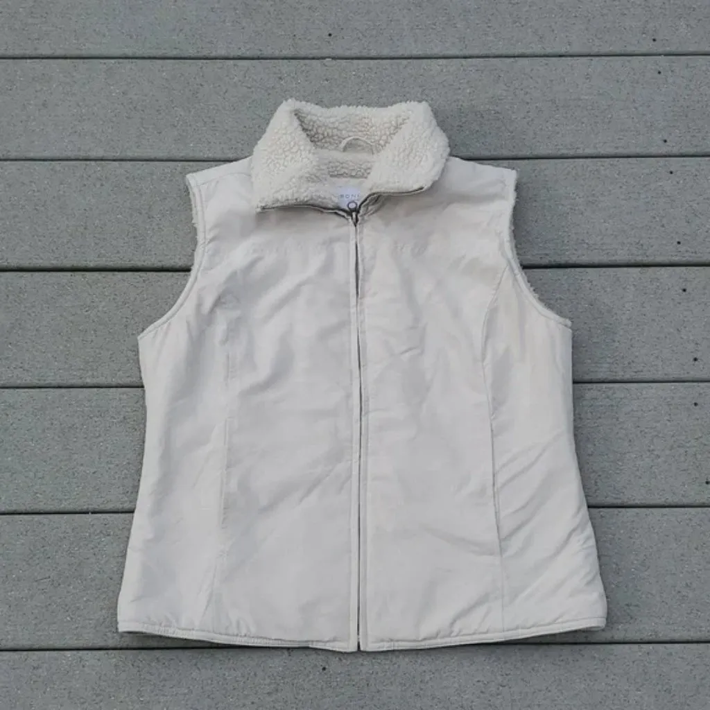 Sonoma Sherpa Lined Zip Up Vest | Sonoma Sherpa Lined Vest Tan - Image 7