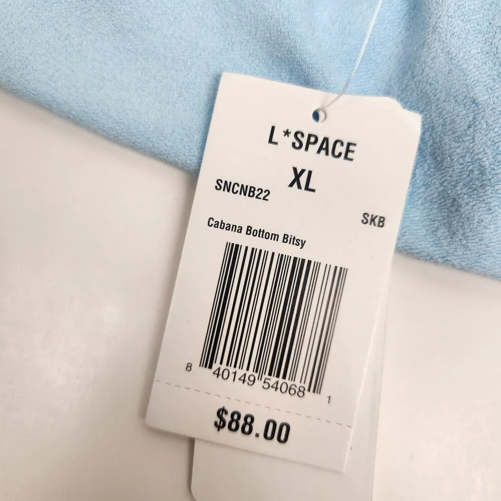 L*Space Cabana Bitsy Bikini Bottom in Sky Blue Size XL NWT - Image 4