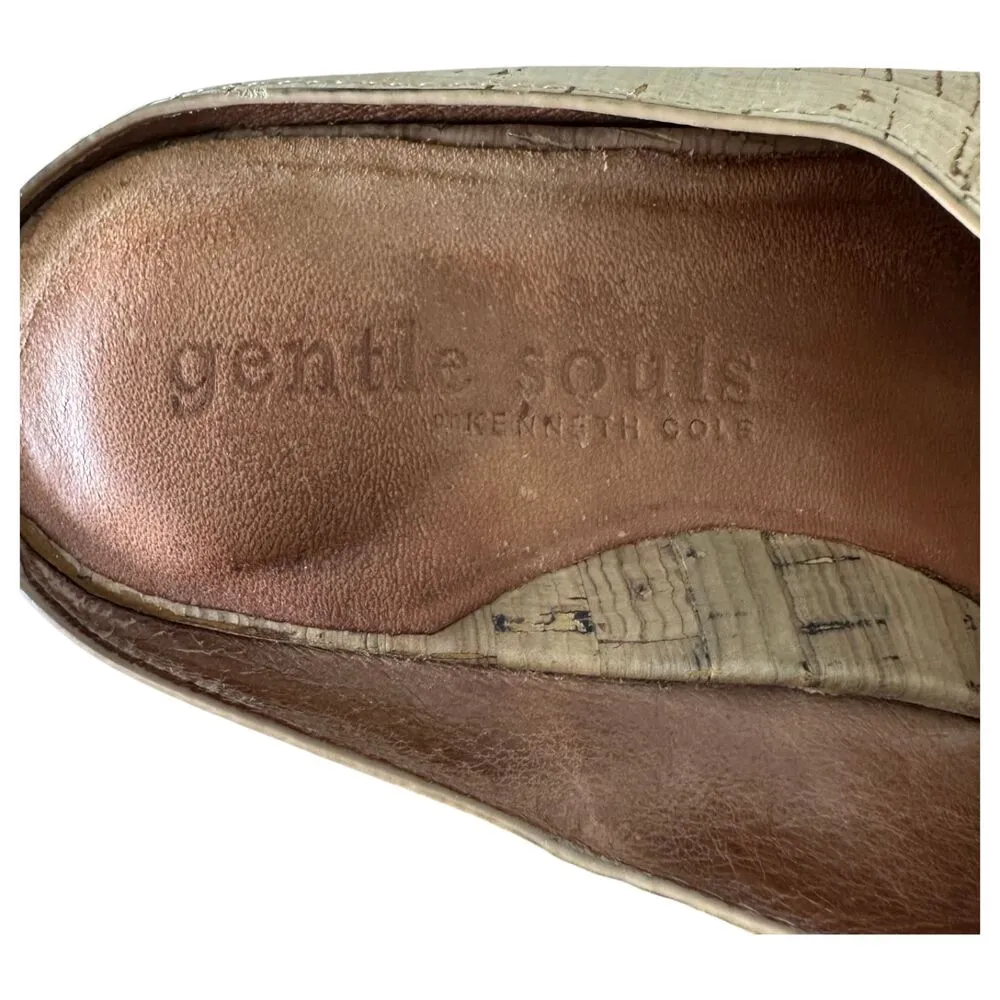 Gentle Souls Kenneth Cole Gisele X-Band Slides Wedge Cork Women's Size 7.5 - Image 9