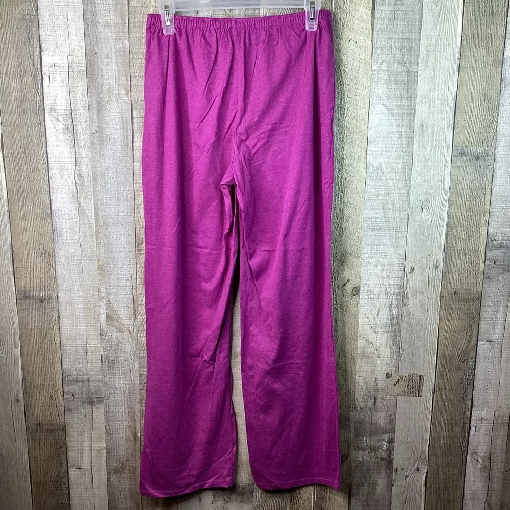Nautica Sleepwear Sz XS Sleep Pants Raspberry Color Stretch Waistband No… - Image 2