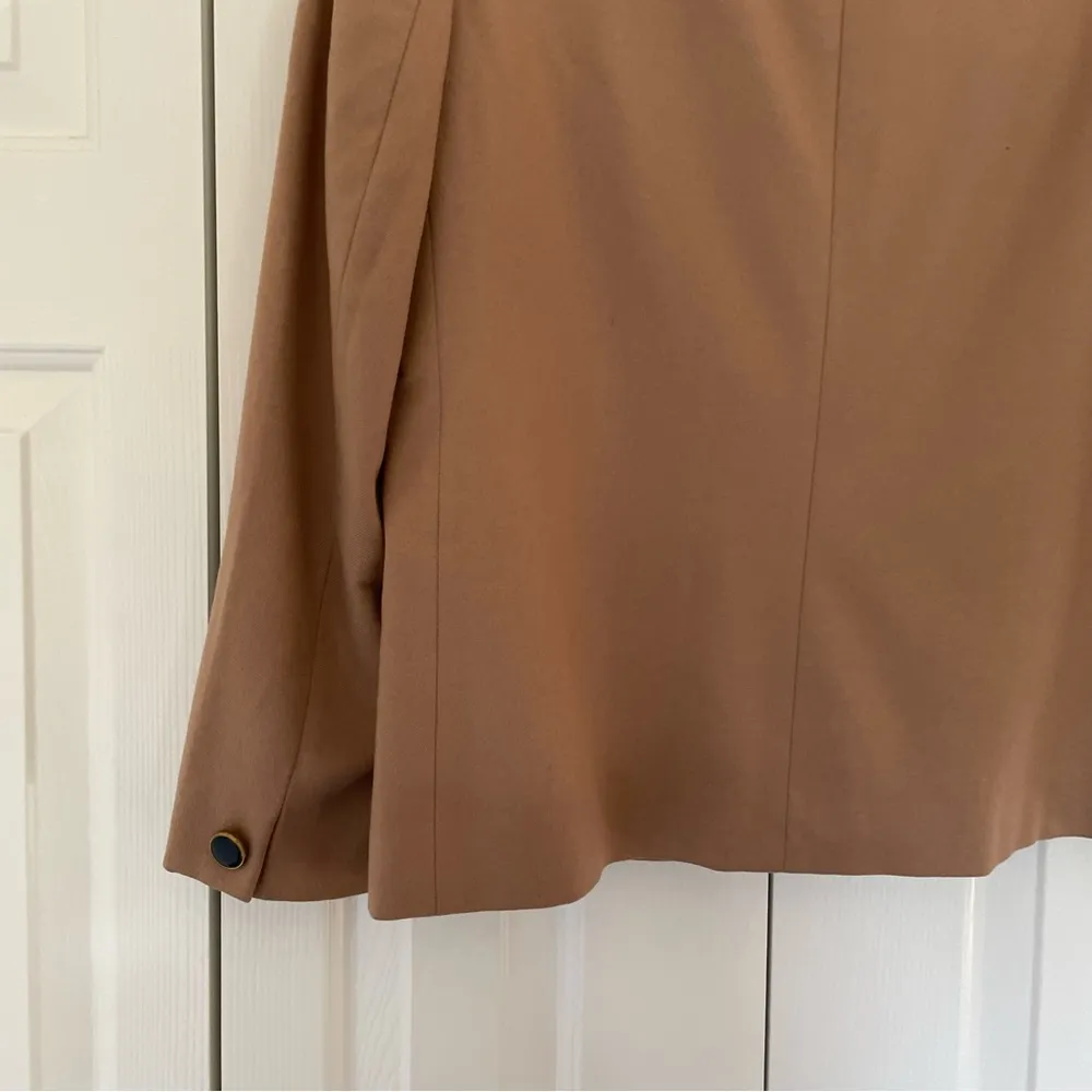 Vtg Pendleton Virgin Wool Blazer Tan Brown 3 Button Front Sz 8 - Image 14