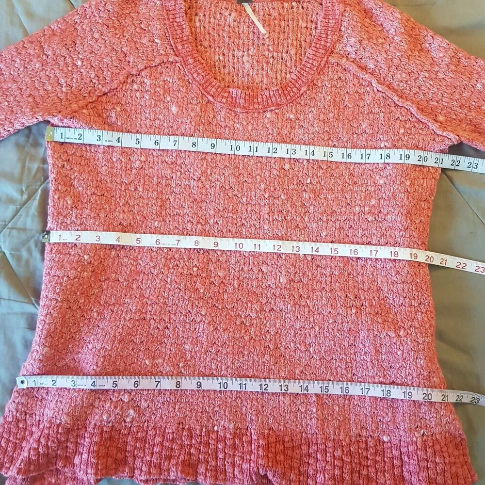 Free People Womens Sweater Medium Wool Blend Bohemian Boho Chic Y2k 90s Festival - Image 12