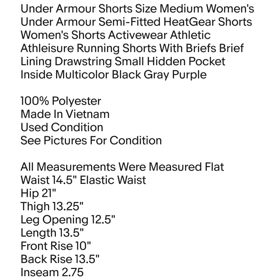 Under Armour Shorts Size Medium Women's Under Armour Semi-Fitted HeatGear  - Image 6