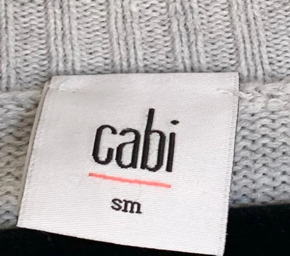 CAbi Pullover Cowl Neck Oversized Knit Sweater Poncho in Gray 3003 - Image 6