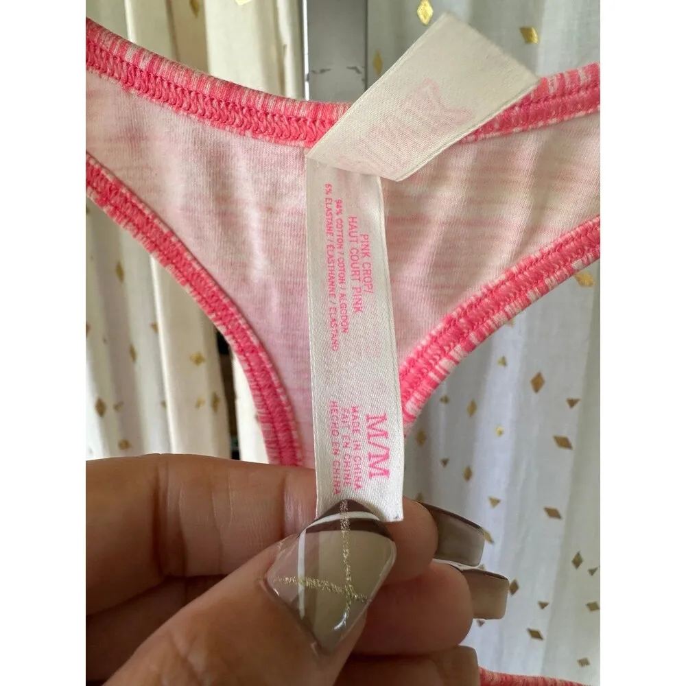 Victoria's Secret PINK The Player Signature Logo Digital Racerback Sports Bra M - Image 5