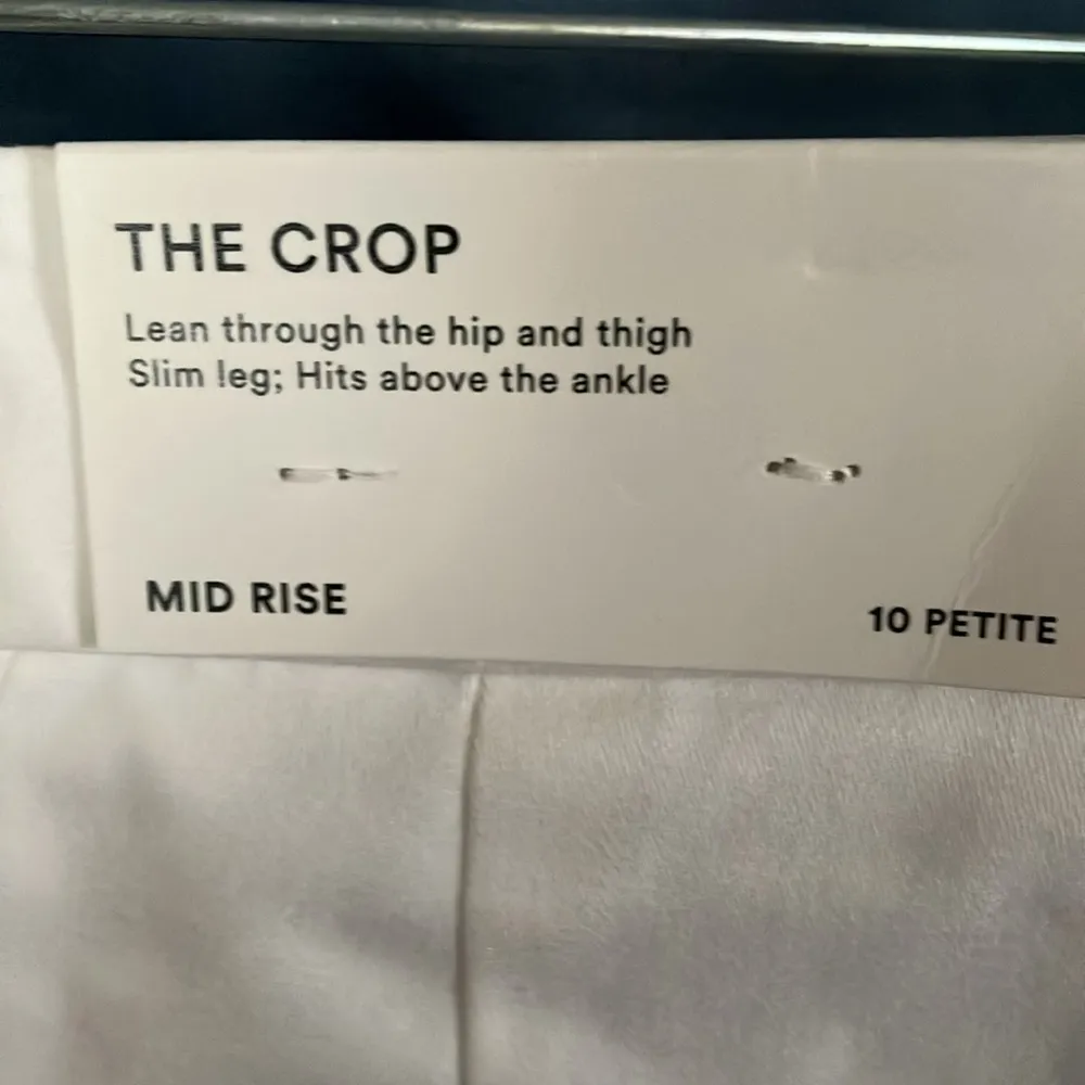 Ann Taylor Petite: White Mid Rise “The Crop” Pants- cotton blend- 10P - Image 7