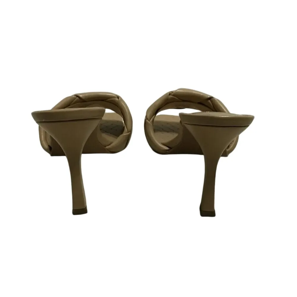 Vince‎ Camuto Brelaine Braided Strap Sandals Heels in Beige Size 8.5 - Image 5