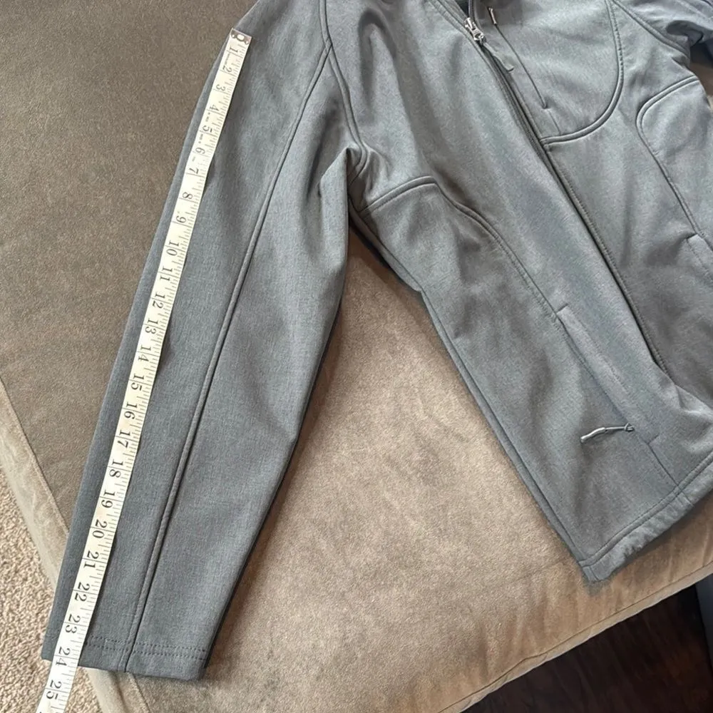 Women’s Dark Gray Ski Jacket with Hood Slim Fit Size M Size M - Image 8