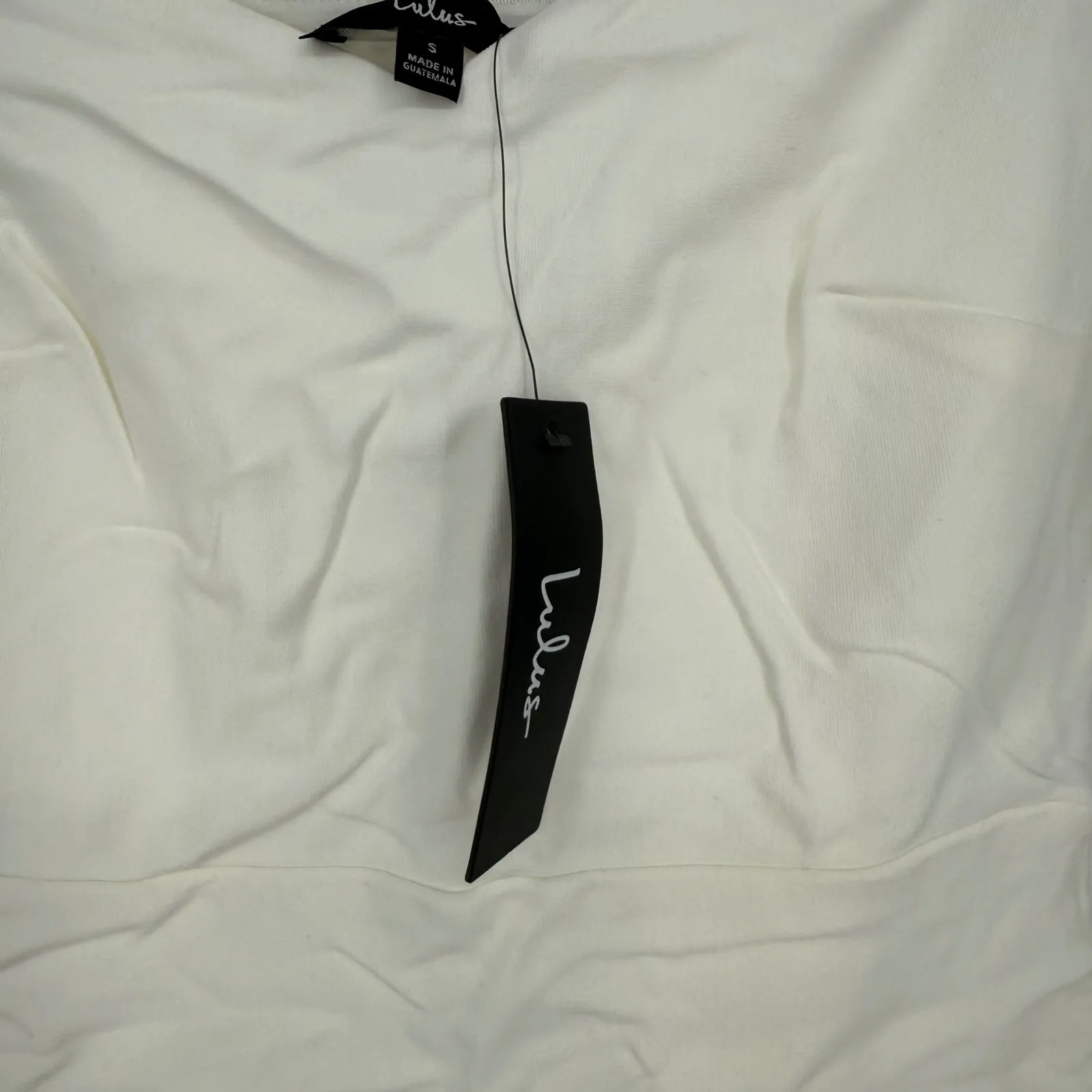 Lulus How Much I Care Ivory Off-The-Shoulder Midi Dress Size S - Image 7