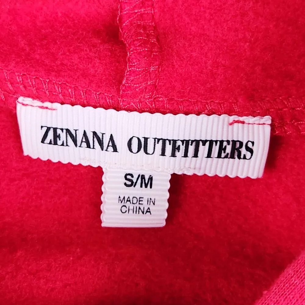 Zenana Outfitters Womens Oversized Hoodie Dress Size S/M Red - Image 2