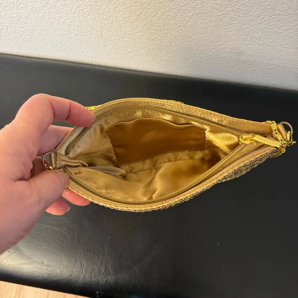 BRITNEY SPEARS Gold Tone Evening Purse clutch Handbag by Elizabeth Arden.Vintage - Image 4