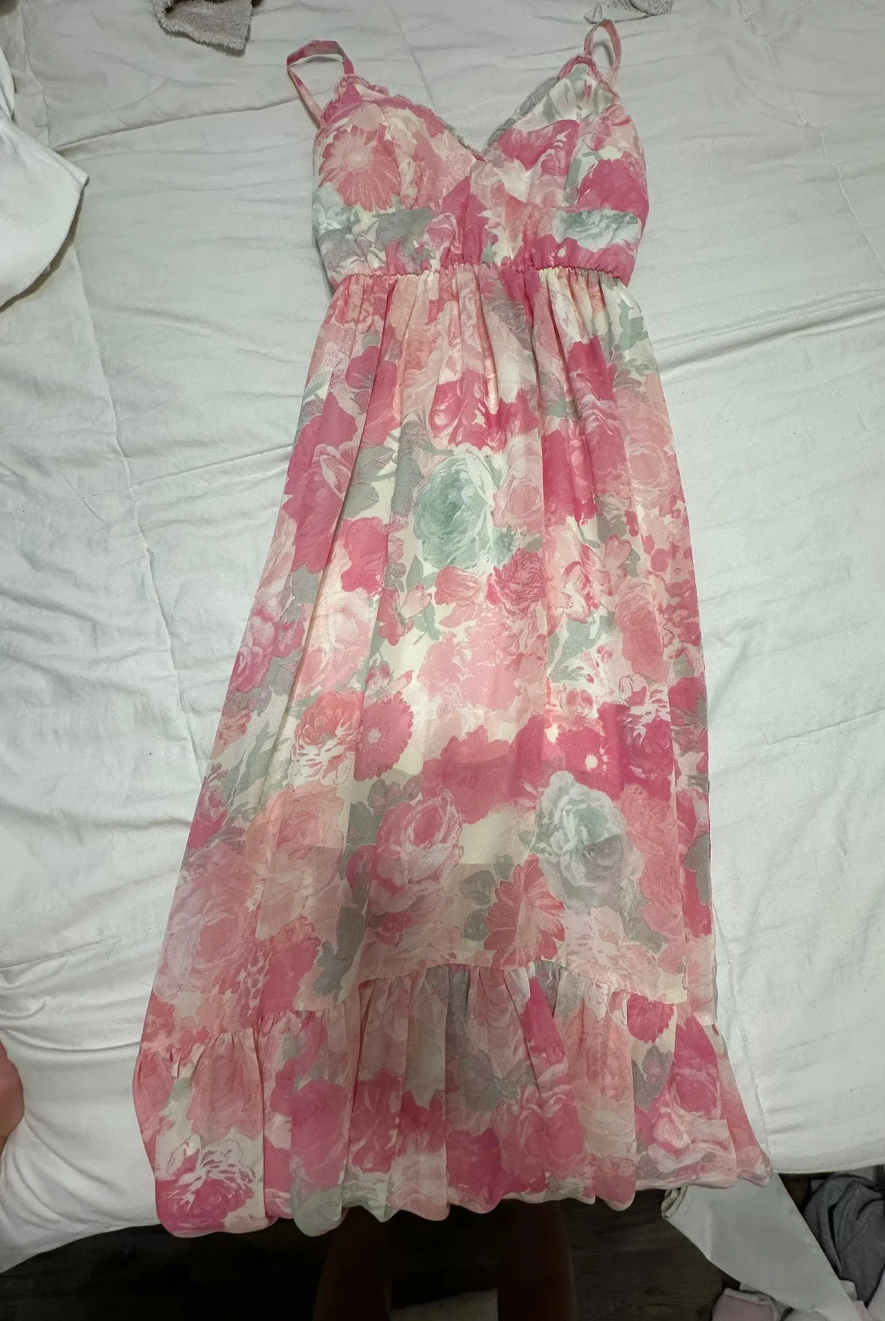 Boutique Pink Maxi Dress Size XS - Image 2