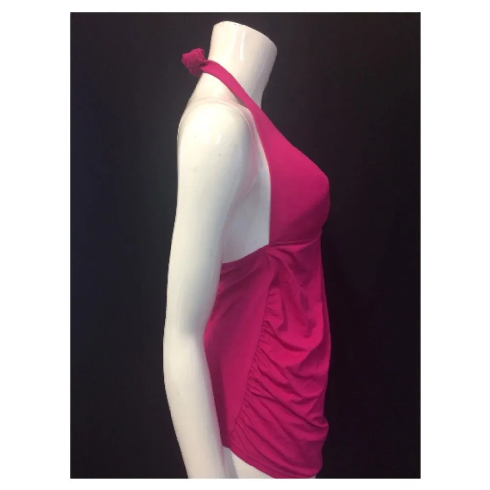 Anita C Cup Halter Top Swimming Tankini Beach Pink Size 8 - Image 4