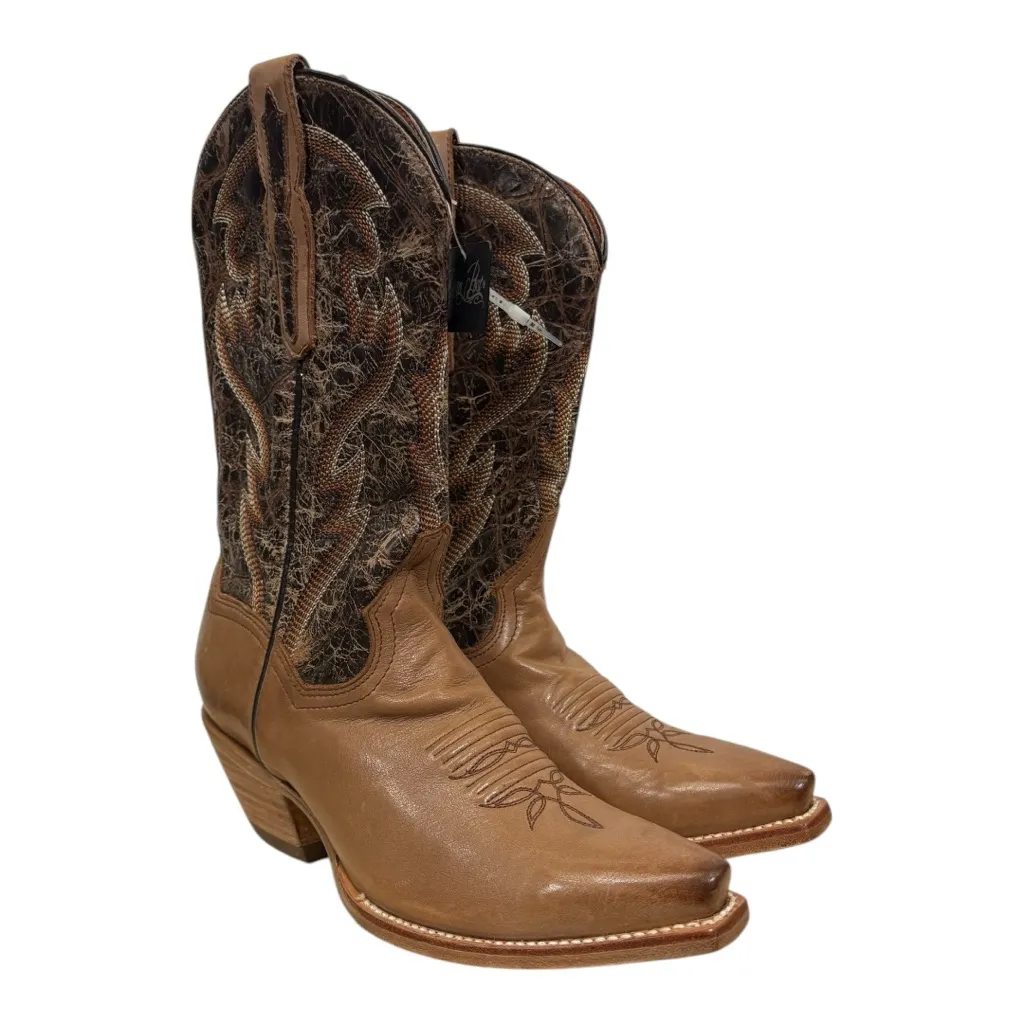 NEW Dan Post Tria Leather Western Snip Toe Leather Cowboy Boots Size 6.5 - Image 2