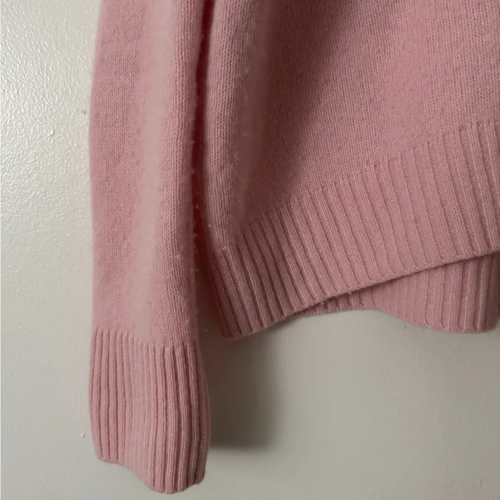 Banana Republic S Cashmere Light Pink Crewneck Sweater - Image 5