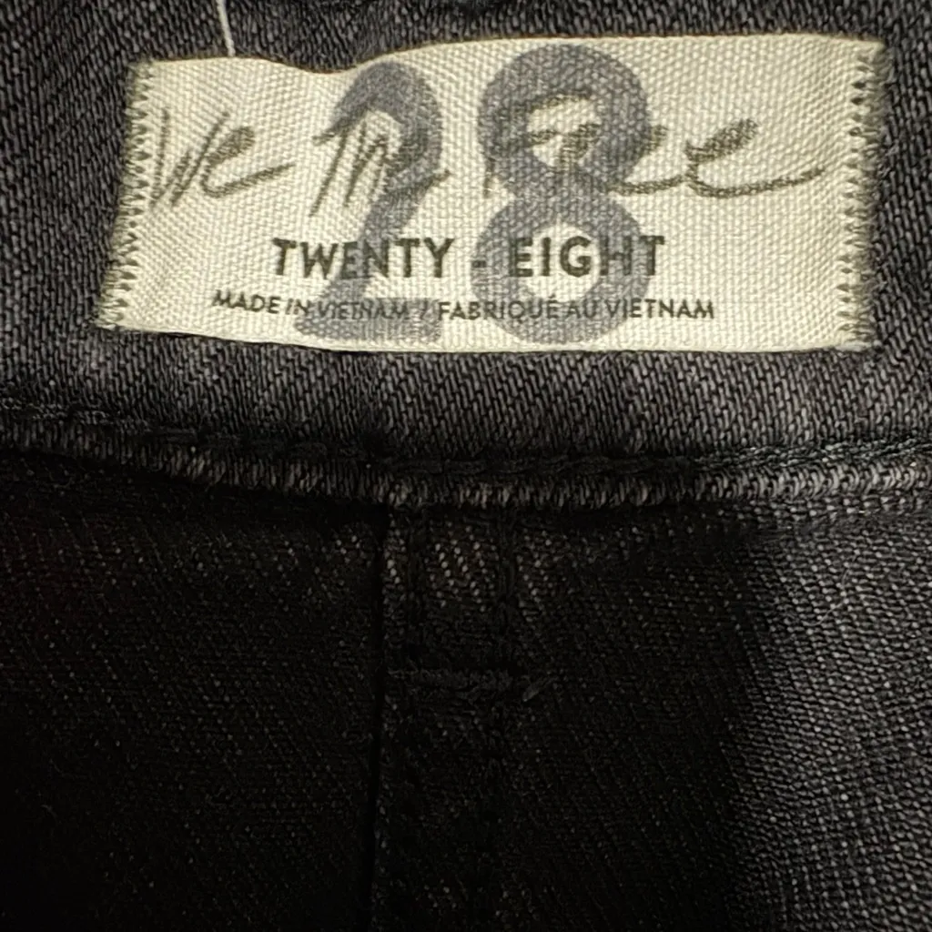 We The Free By Free People Cosmico Flirt black denim mini skirt - Image 5