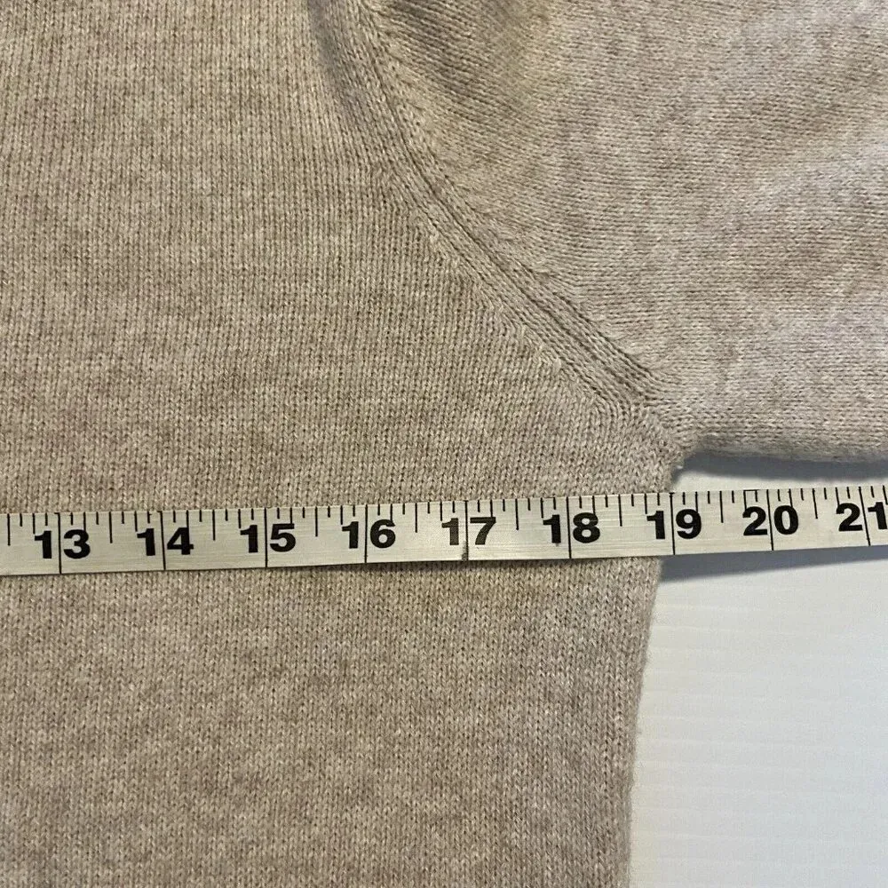 Orvis ‎ Sweater Beige Tan Knit Cotton Pullover Womens Size S Small Cozy Neutral - Image 9