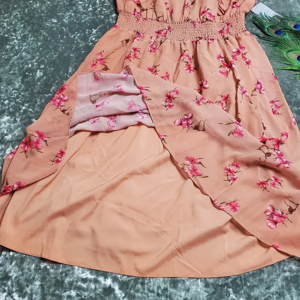 Alexia Admor Joanna Ruffled Dress In Cafe Floral - Image 3