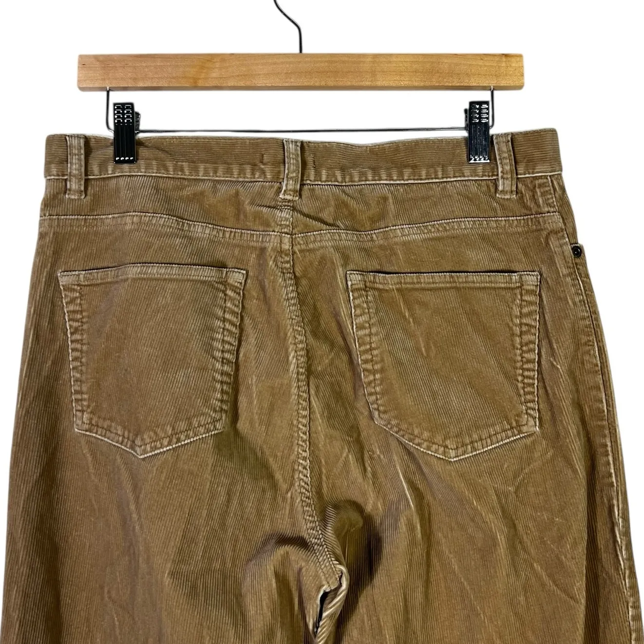 Vintage Jones New York Corduroy Pants Womens 10 Brown Straight Leg Stretch Fall - Image 6